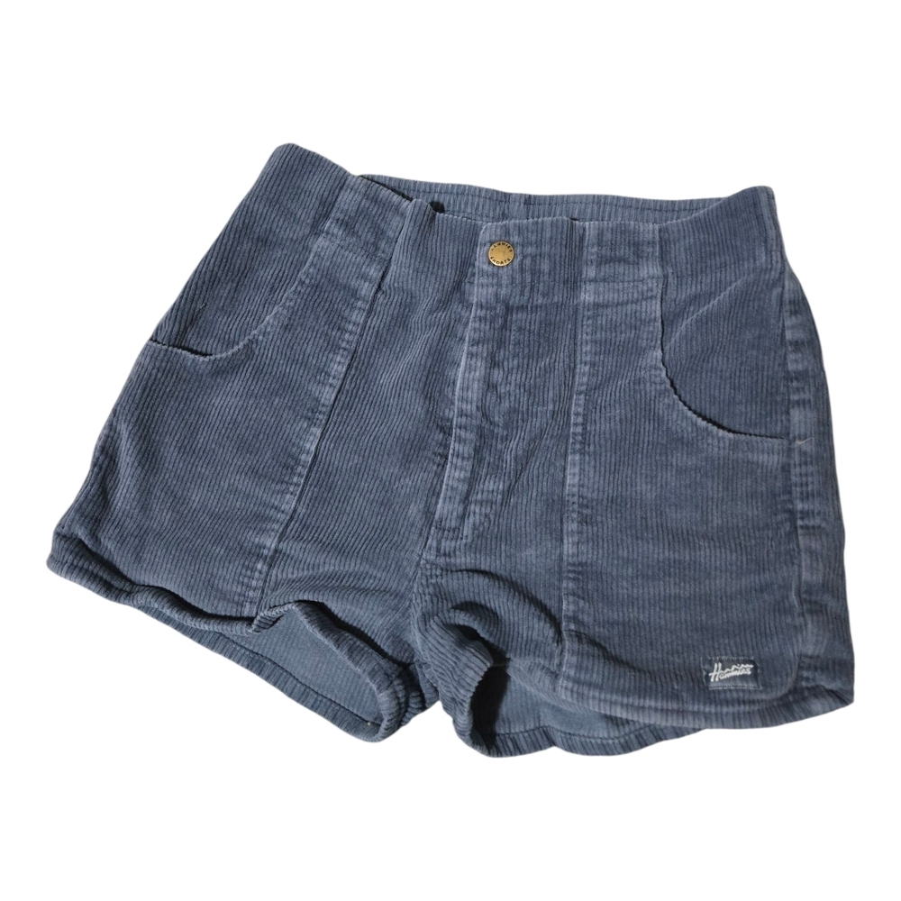 Hammies High Waist Women's Blue Corduroy Shorts Sz 30